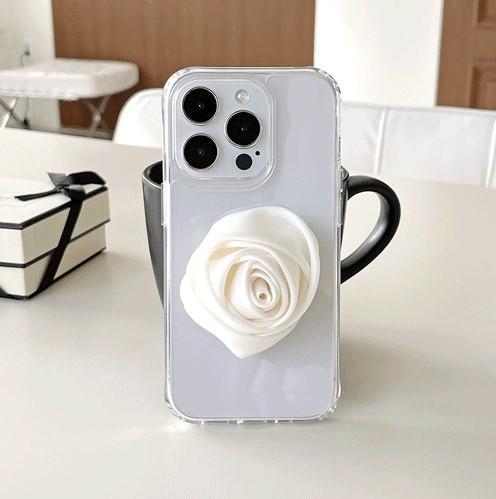 넘싸백 새틴 로즈 스마트톡 단품 귀여운 스마트톡 그립톡 장미