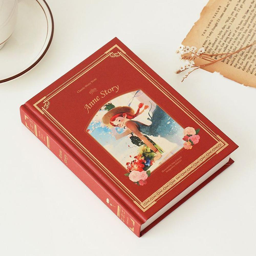 클래식 양장노트 일기장 교환일기 단어장 공책 필사 노트 - 빨간머리앤 (레드)외 고전명작