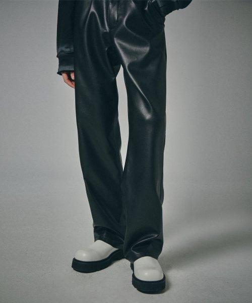 플로우 라인 레더 팬츠 맨 (블랙)