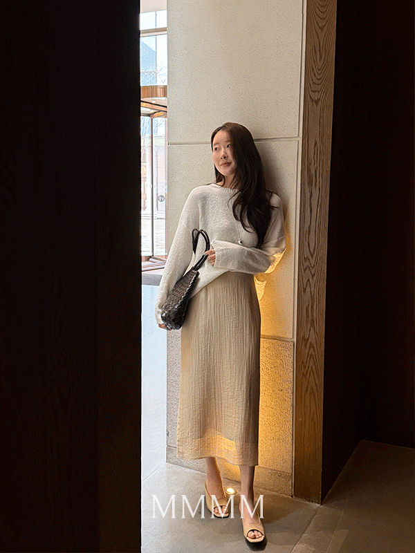 [당일발송][한정수량][여리결감/텐셀85%/비침X] MMMM여리 레이어 시어스커트[size:S,M,L]