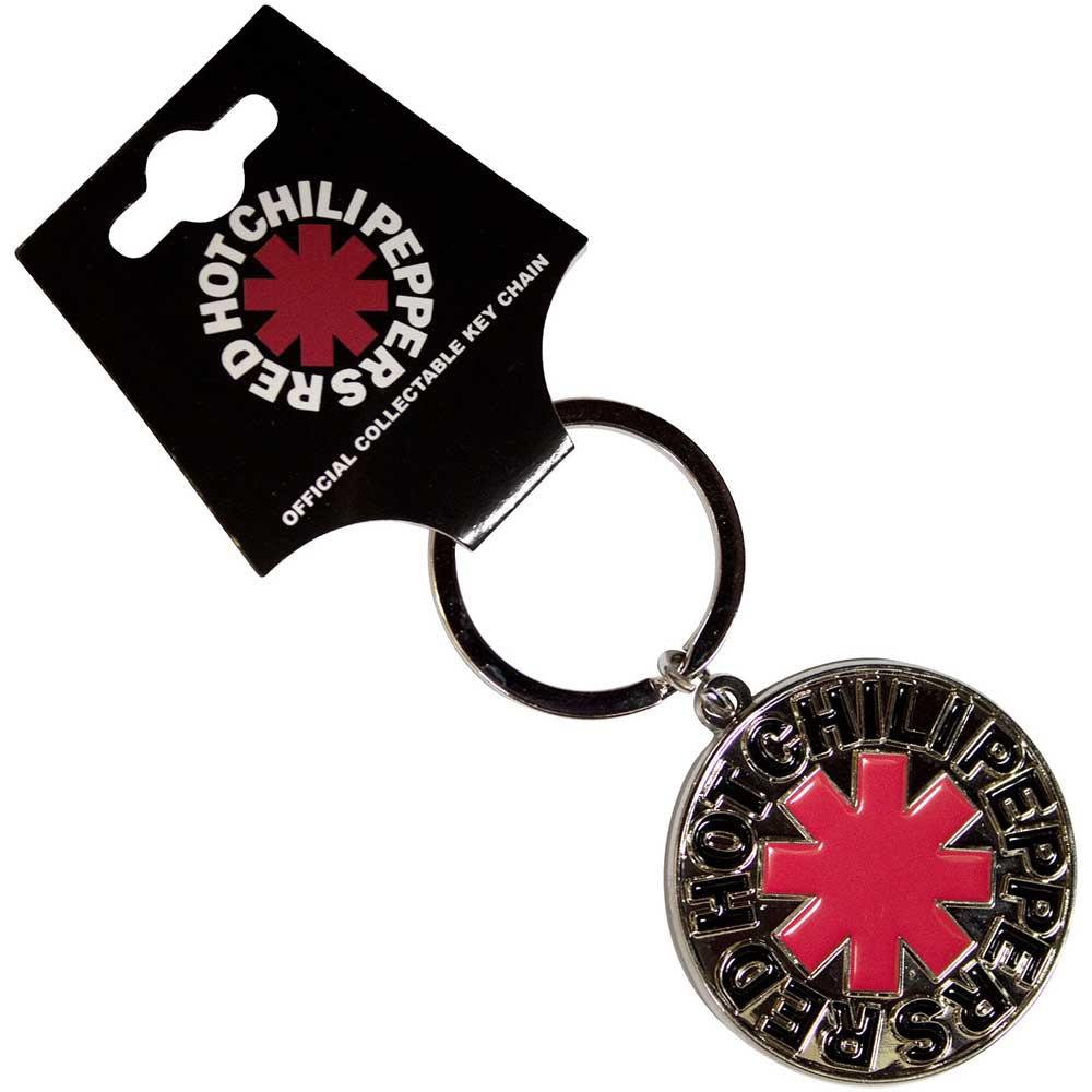 [국내배송] 공식 RED HOT CHILI PEPPERS RHCP 레드 핫 칠리 페퍼스 Asterisk Logo Silver 키링