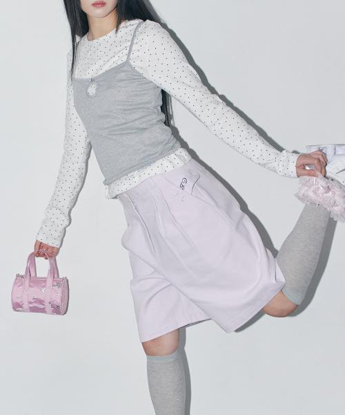 Pocket Cotton Bermuda Pants (lavender)