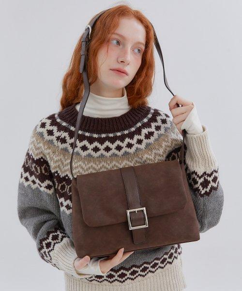 아노에틱(ANOETIC)  ANC SUEDE CROSS BODY BAG_DARK BROWN - 사이즈 & 후기 | 무신사