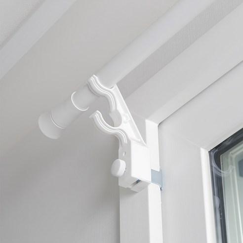 생활백서 안뚫어고리 커튼봉용, 화이트, 1세트 - 커튼봉 | 쿠팡