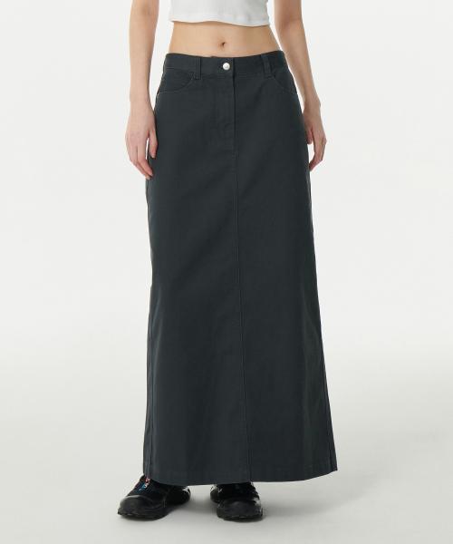 무신사 스탠다드 우먼(MUSINSA STANDARD WOMAN)  우먼즈 CP 맥시 스커트 [다크 그레이] - 사이즈 & 후기 | 무신사