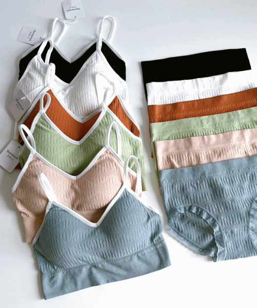 (브라+팬티set) 러블리 편한 노와이어 브라팬티세트 배색 라인 백리스 브라렛 레이스 팬티 여자속옷 브라탑 세트 예쁜 볼륨 새가슴 브라 여성 이너웨어 속옷 바디프로필 바프촬영 바프속옷 심리스 스포츠브라 임산부 빅사이즈