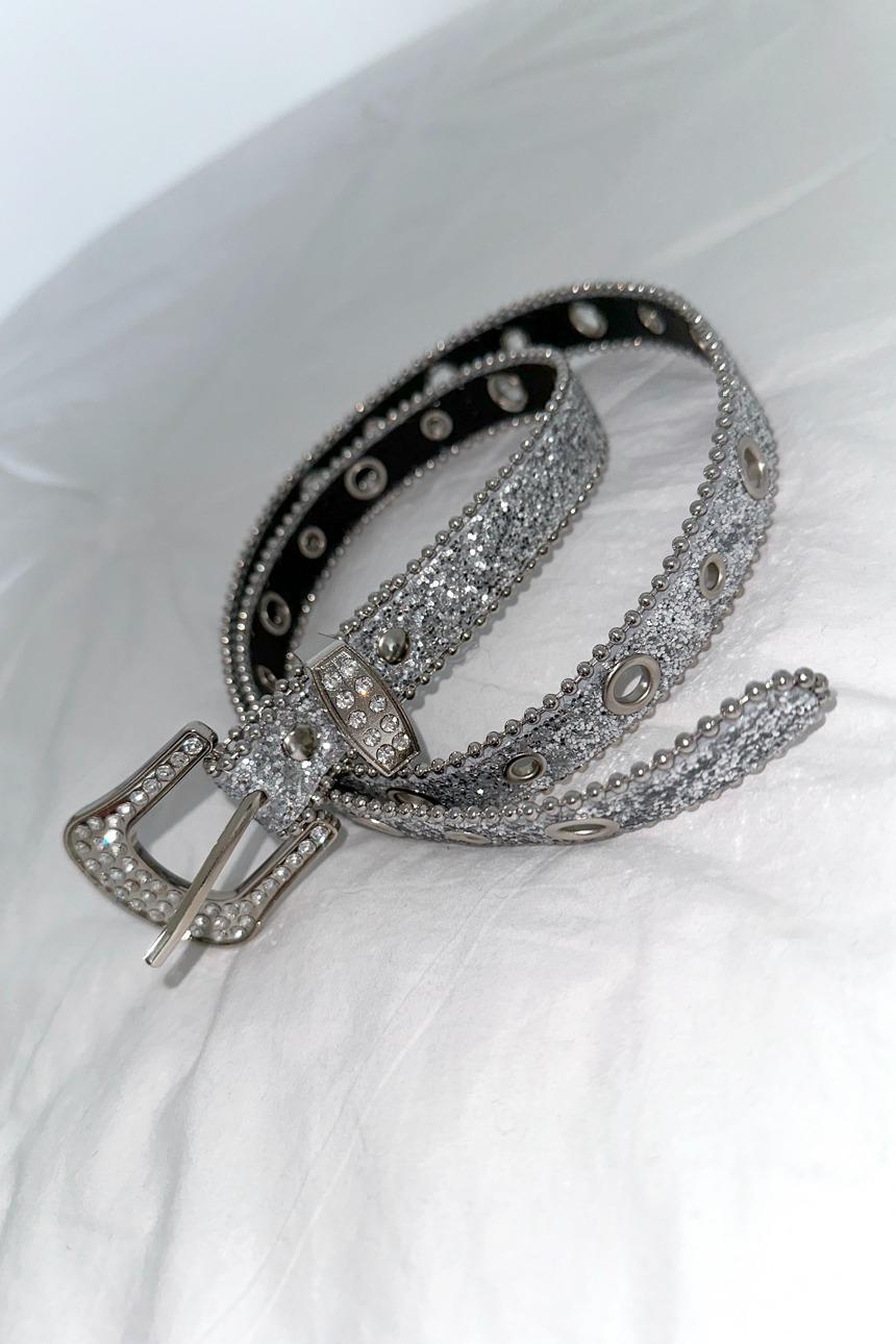 cubic eyelet belt (2color)