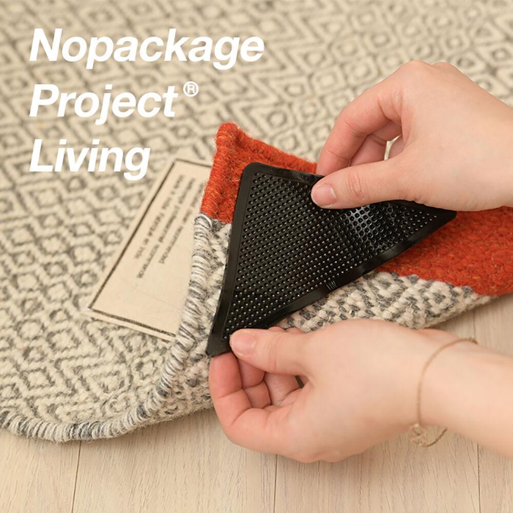 NPL 매트 밀림 미끄럼 방지패드 4P [카페트 러그 매트리스 쇼파 침대 밀림방지 미끄럼방지 스티커 테이프]