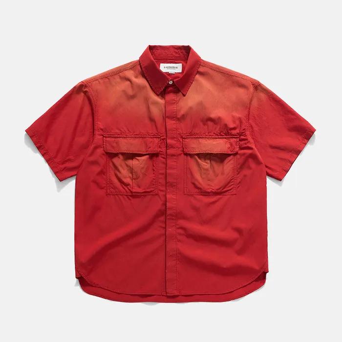 ARMY FIELD HALF SHIRTS / FADING RED