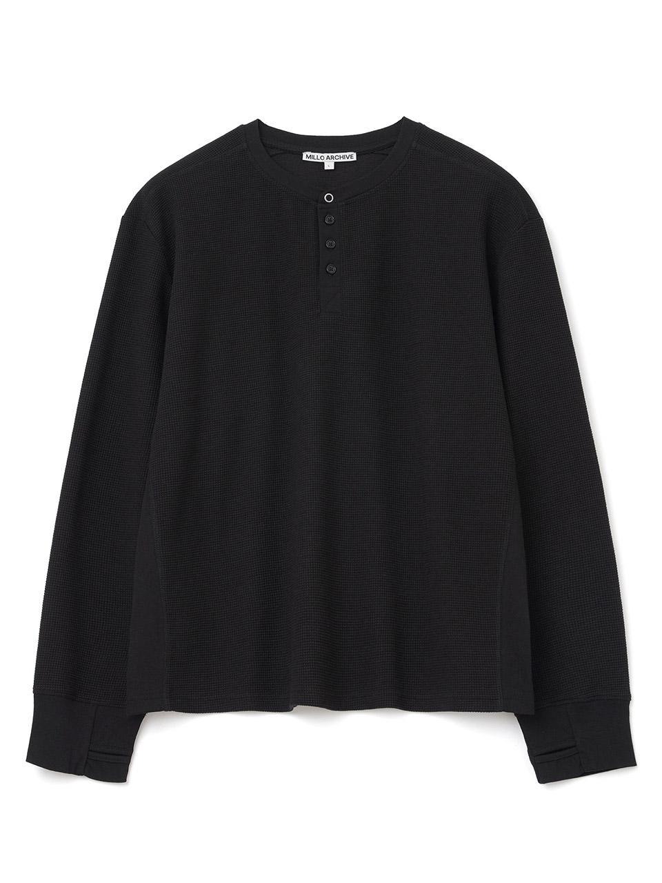 Rusty Waffle Henley Neck Long Sleeve [Black]