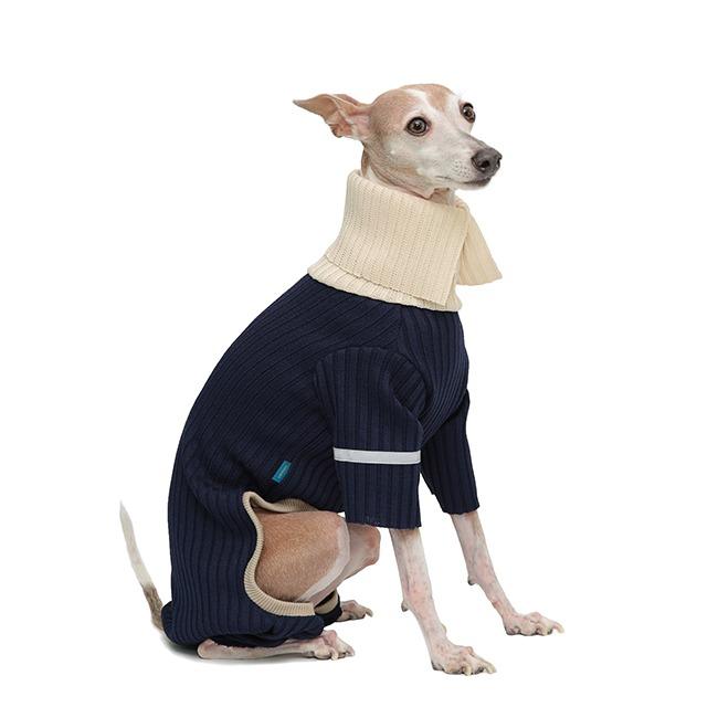 COMFORT RIBBED WEAR [NAVY/IVORY]