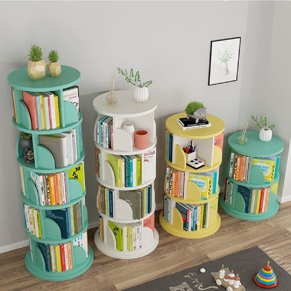 회전책장 6단 북타워 원형 책꽂이