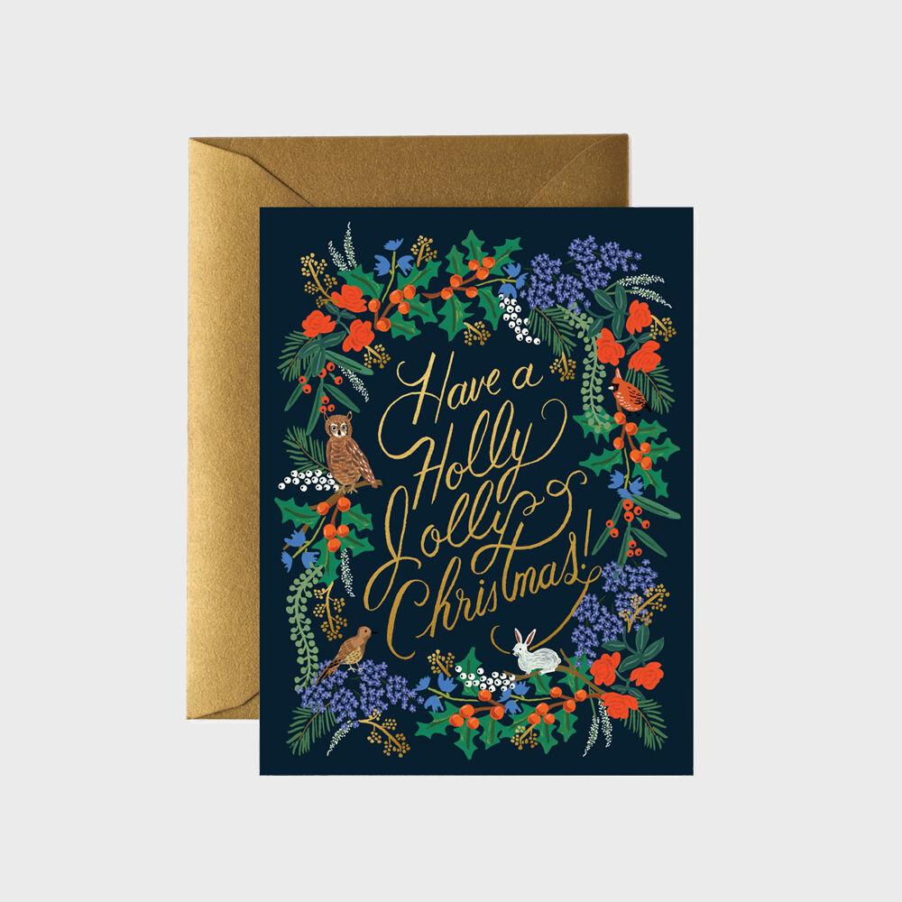 라이플페이퍼 Holly Jolly Christmas Card 크리스마스 카드