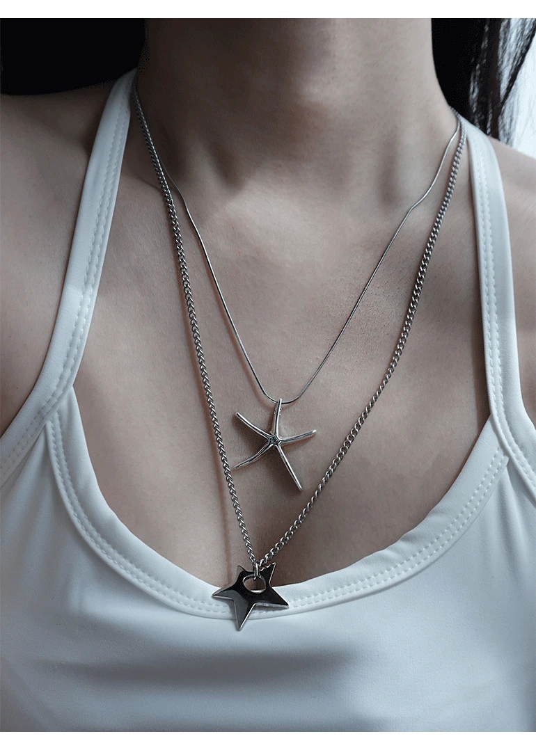 [2type] star necklace | 별 불가사리 목걸이