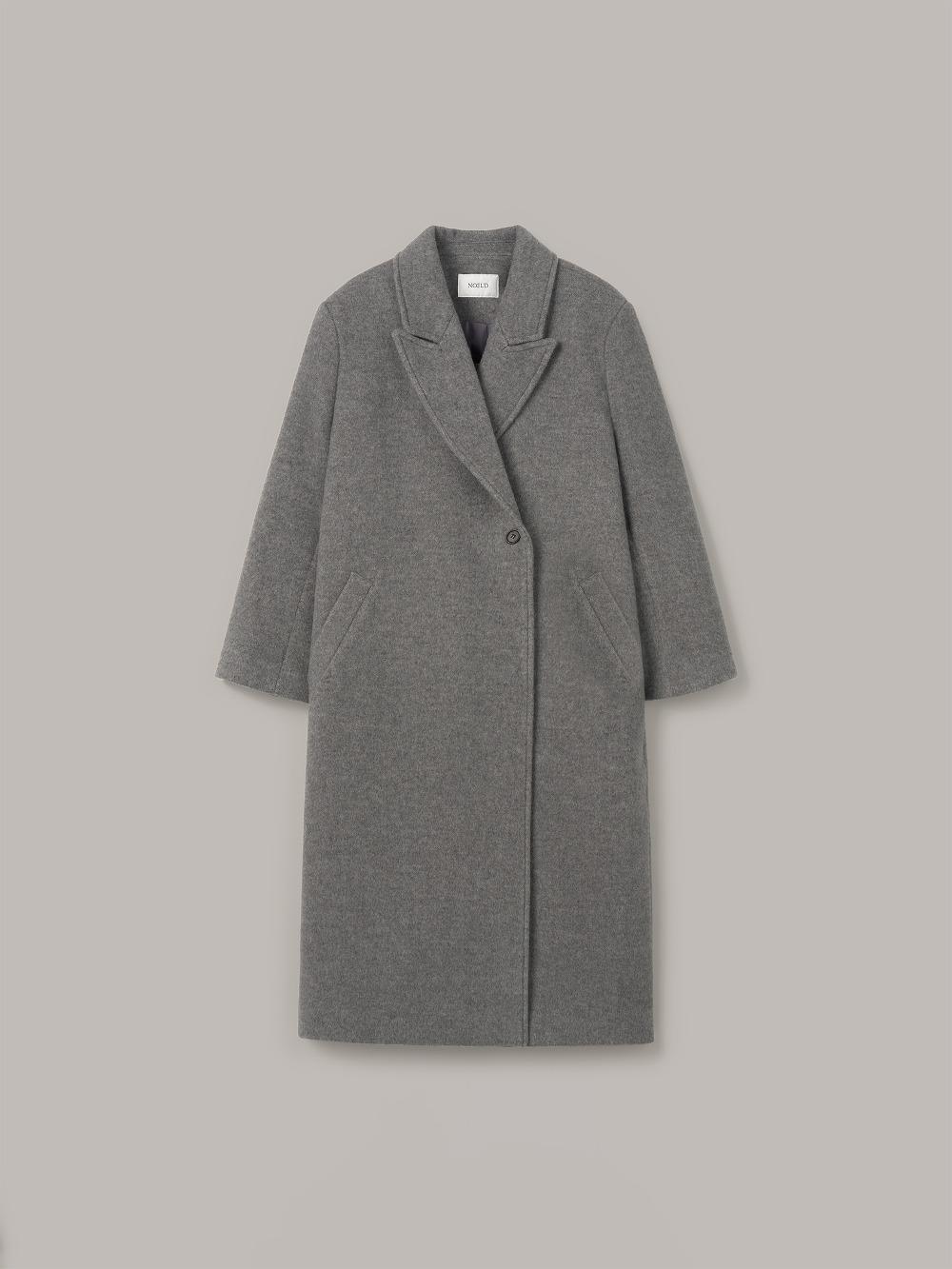 [예약배송]Hidden button double coat (Solid)
