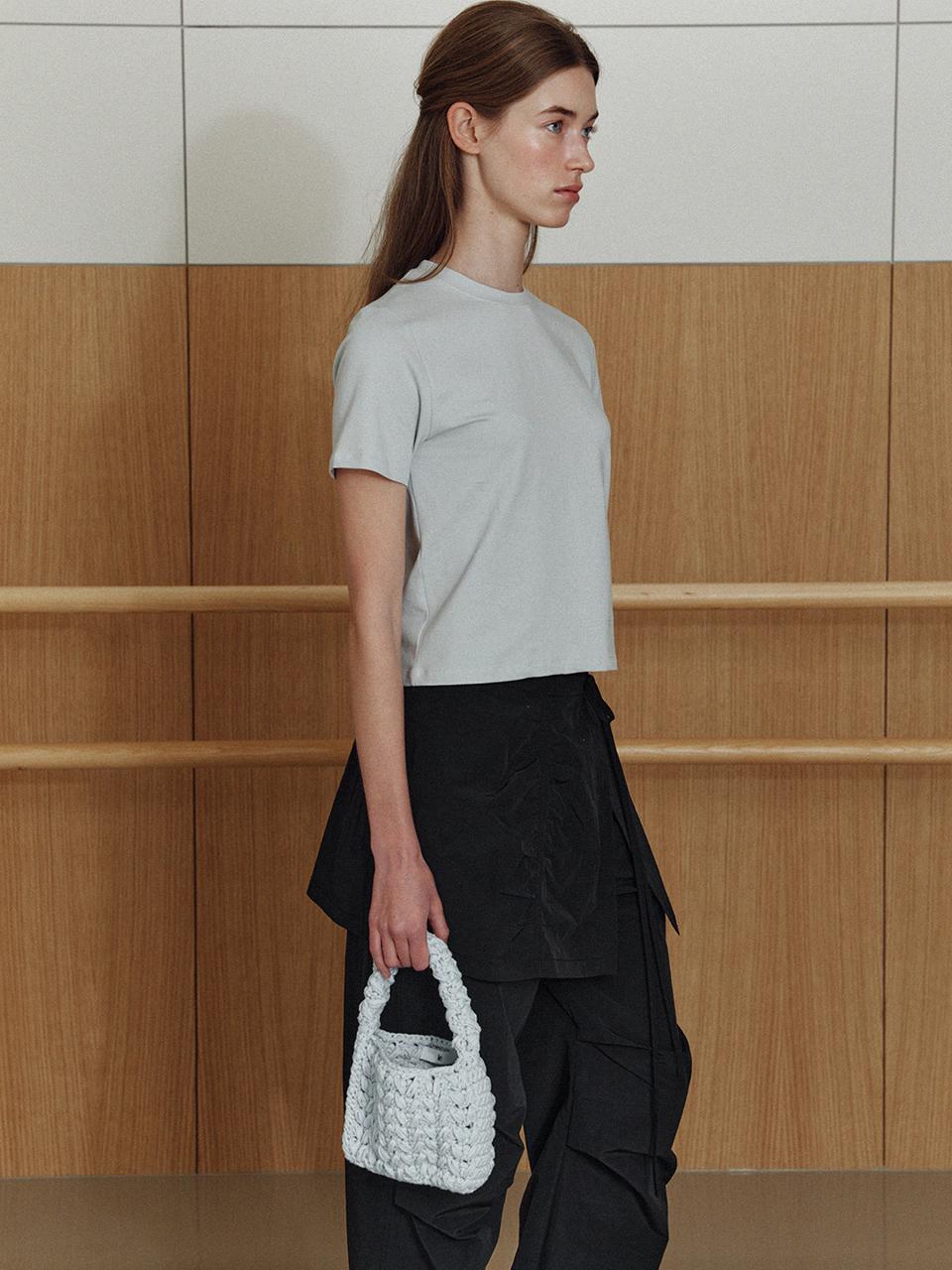 hand craft tote bag (light blue)