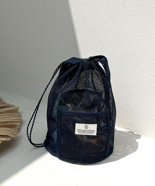 refresh day navy 메쉬백