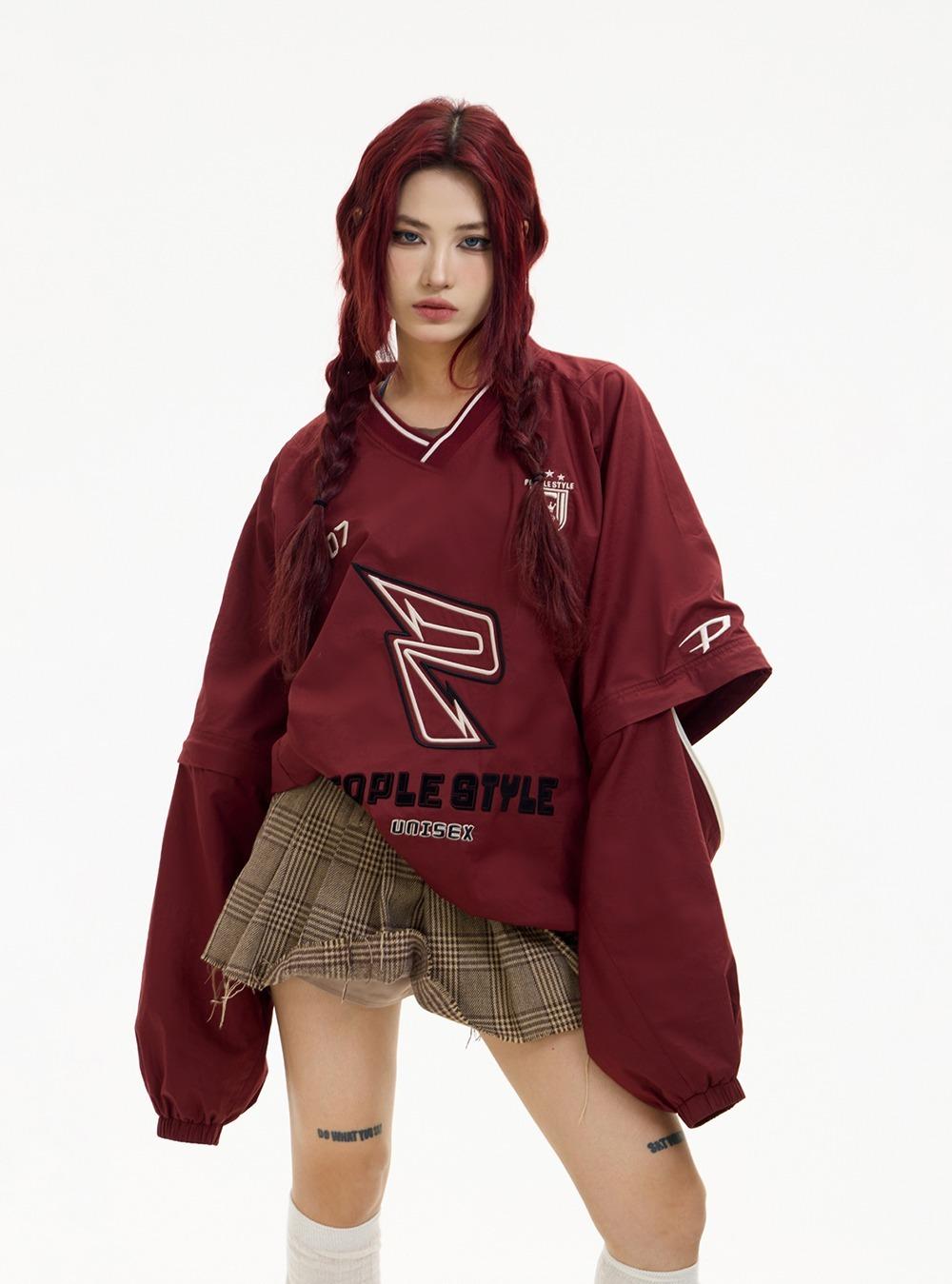 [PEOPLESTYLE] 레트로 스포티 롱슬리브 풀오버
