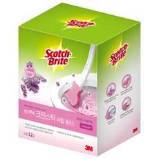3M 크린스틱 향기톡톡 변기청소 플러스 리필 12P  라벤더, 1개