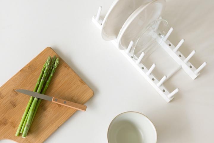 녹슬지 않고 넓이조절 가능한 접시꽂이/접시정리대/그릇거치대 1개