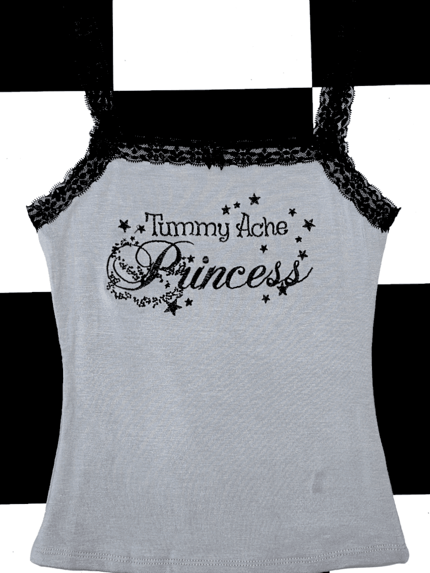 TUMMY ACHE PRINCESS LACE CAMI