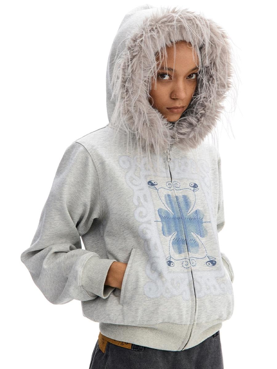 CONP Sparkling Clover Hoodie Zip-Up