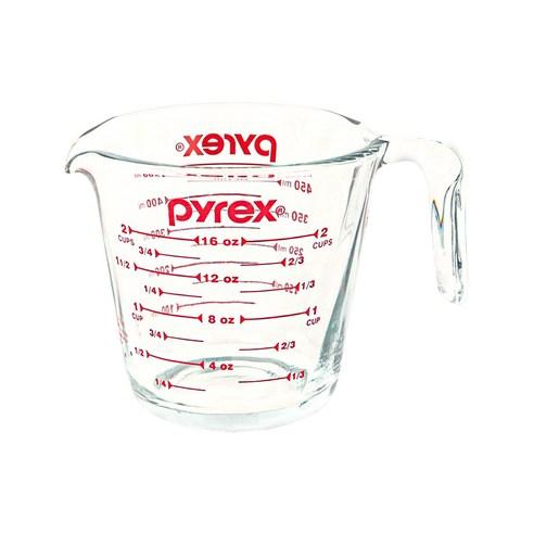 파이렉스 내열강화유리 계량컵, 500ML, 1개 - 계량/타이머 | 쿠팡