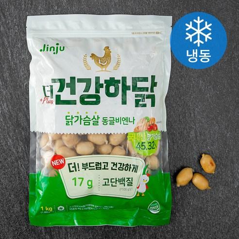 진주햄 더 건강하닭 닭가슴살 동글비엔나 (냉동), 1000g, 1개 - 햄/소시지 | 쿠팡