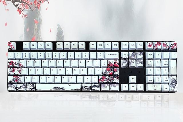 산수화 키캡 PBT OEM 염료승화 영문 / 한글각인 (2가지)