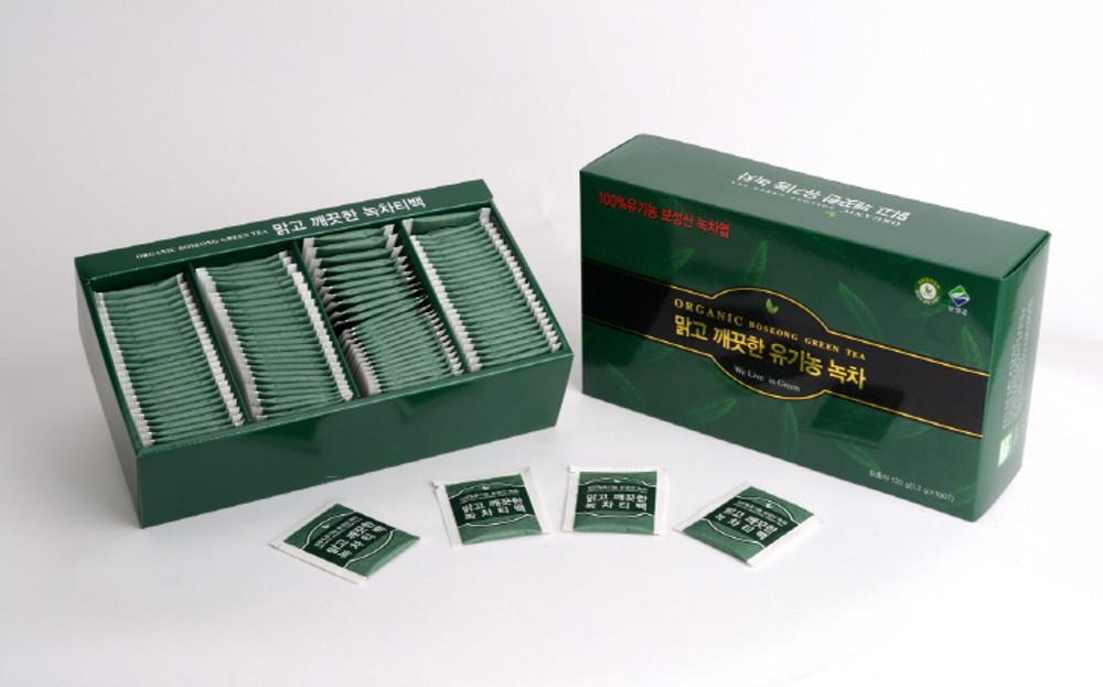 맑고 깨끗한 유기농 녹차티백100T보성 순수100%맛있는 녹차잎 효능 찬물 냉녹차 꿀