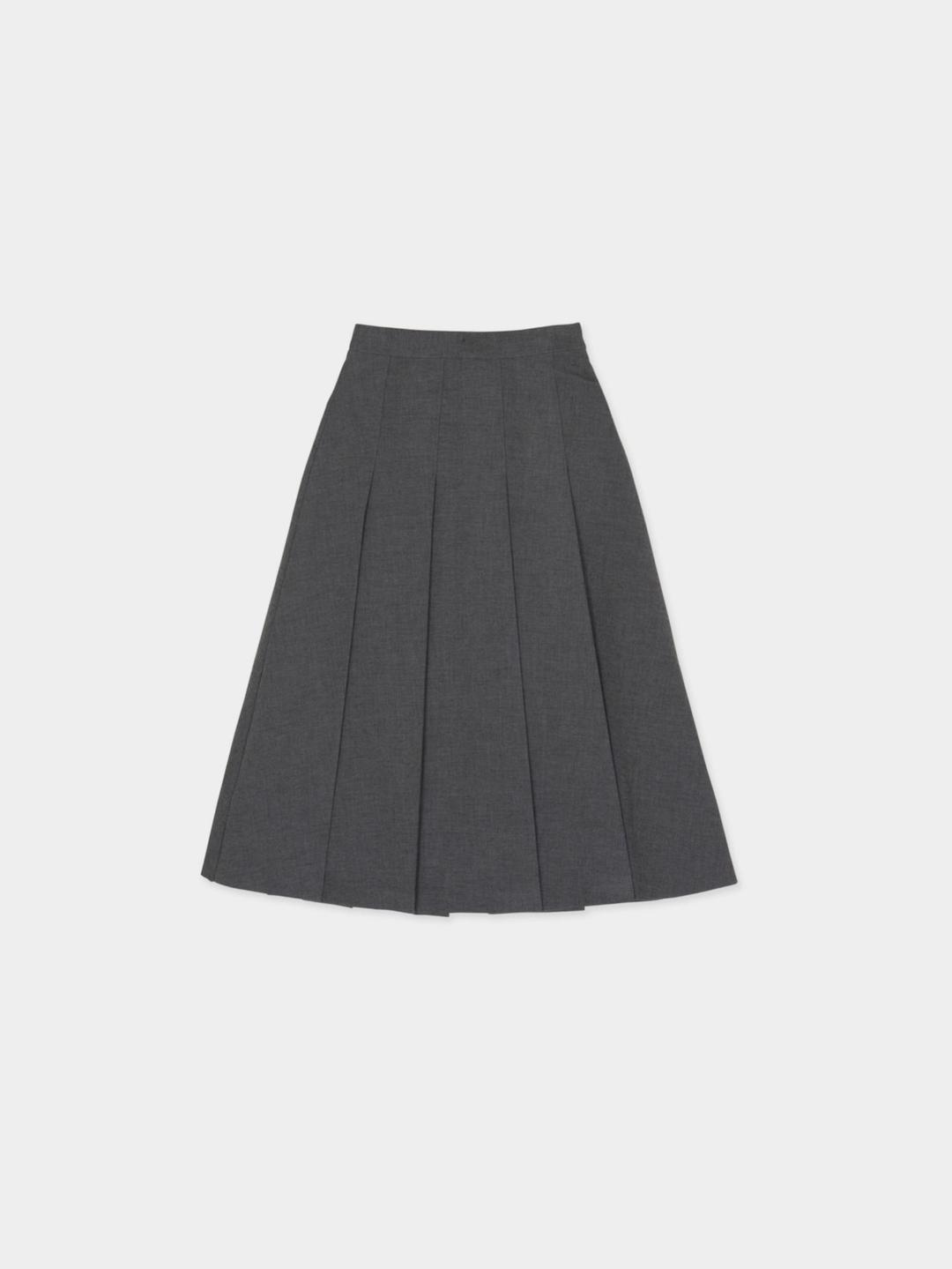 Wool pleats skirt