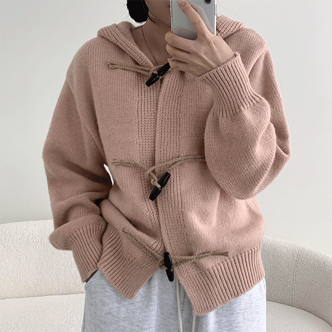 아밍 루즈핏 떡볶이 후드 집업 (4color) [데일리룩/아우터/가을신상/겨울신상]