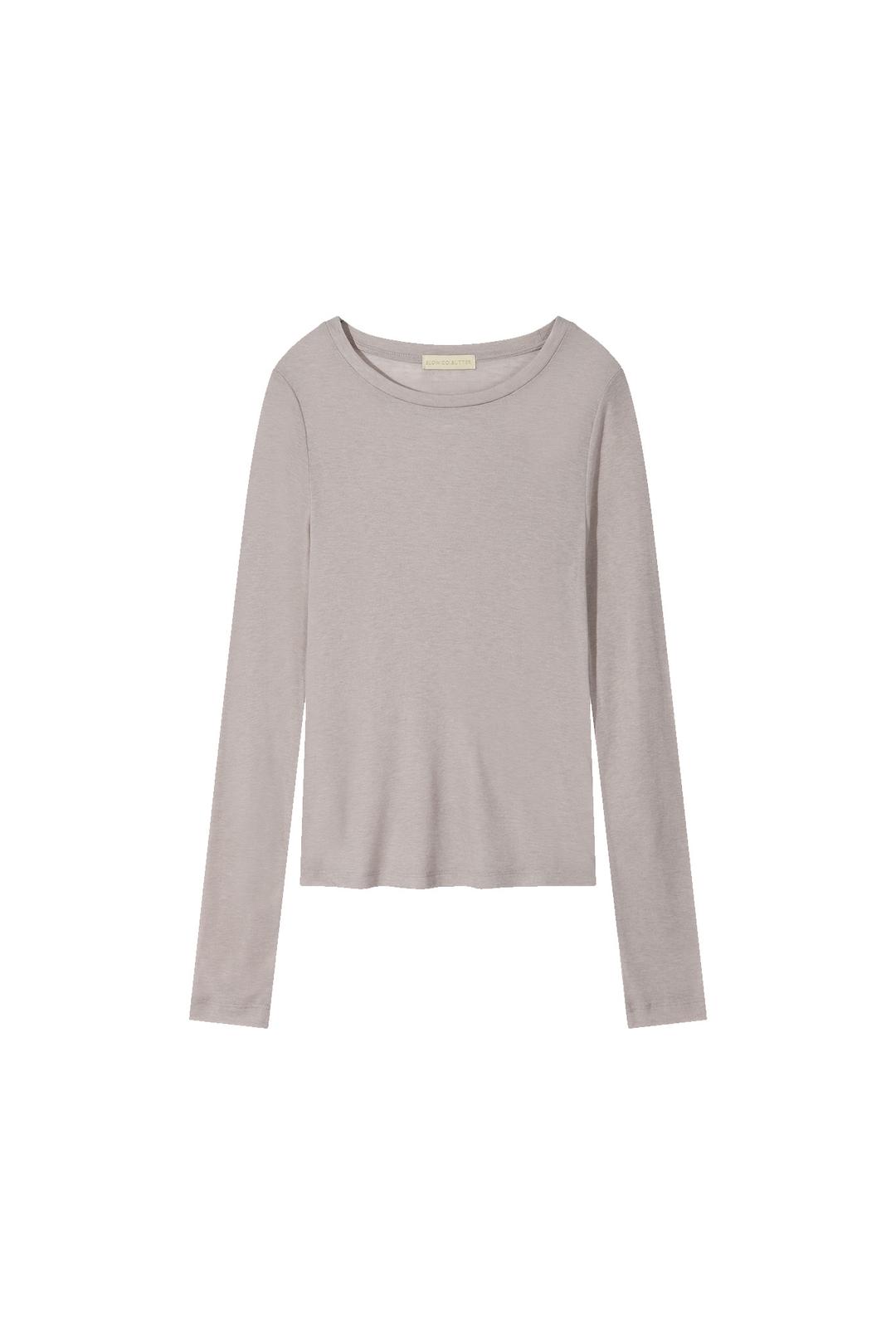 [SLOCO] Soft wool layered tshirt, muted beige