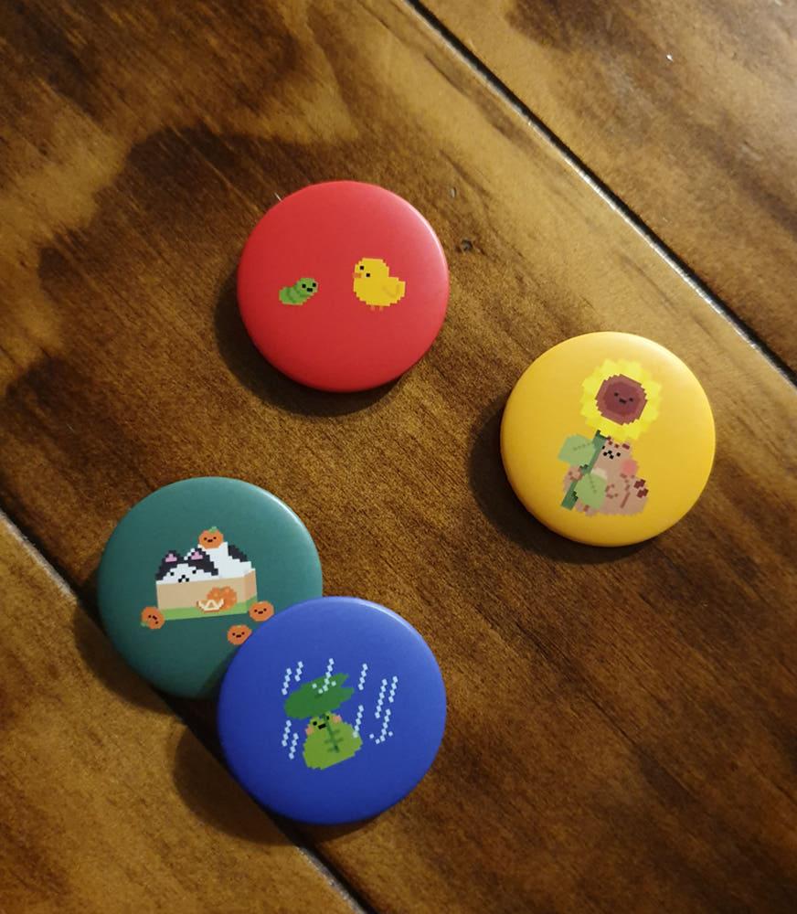 [맘마] 미니 핀버튼 (on)