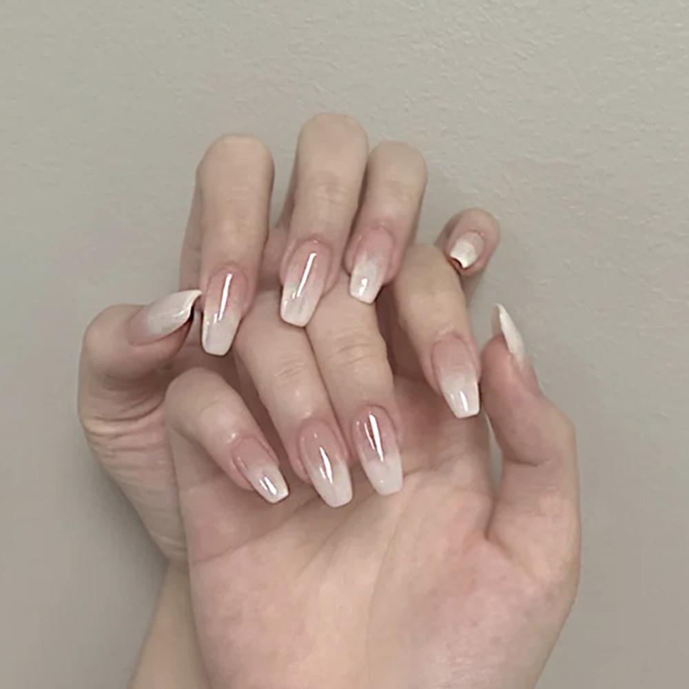 잇템샵 5+1 네일팁 셀프젤네일 네일스티커 인조손톱 +글루+양면테잎 세트 A170코핀프렌치