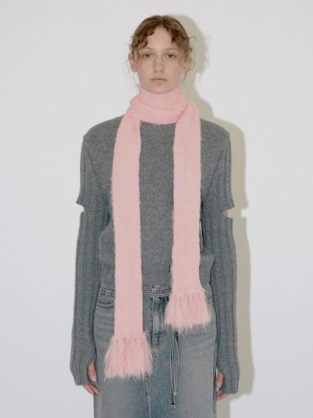 MOHAIR KNIT MUFFLER (mix2)