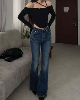 Deepin boot cut denim pants