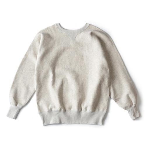 C3-Q041 S.Grey True to Archives Reverse Weave 1st Patent Crew Neck Sweatshirt