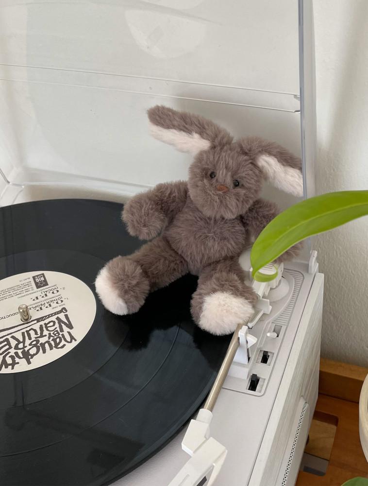 [자체제작] 라떼버니 토끼 인형 S사이즈 초코 브라운 / 키링 열쇠고리 생일 선물 백참