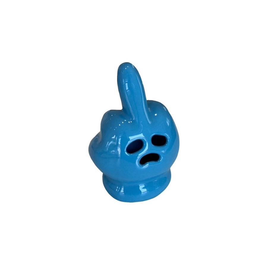 BLUE HAND RING HOLDER