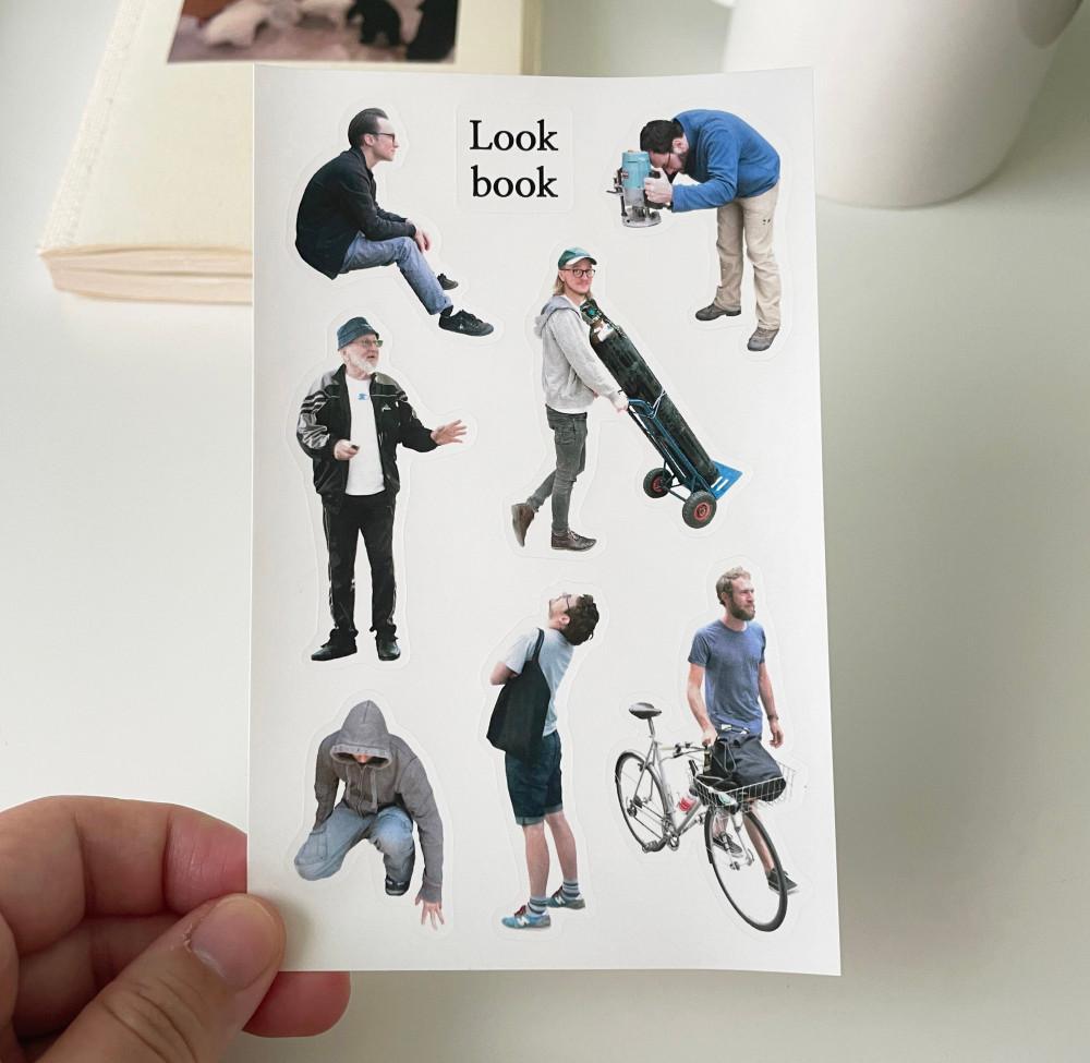 다꾸 인물 사람 스티커 men