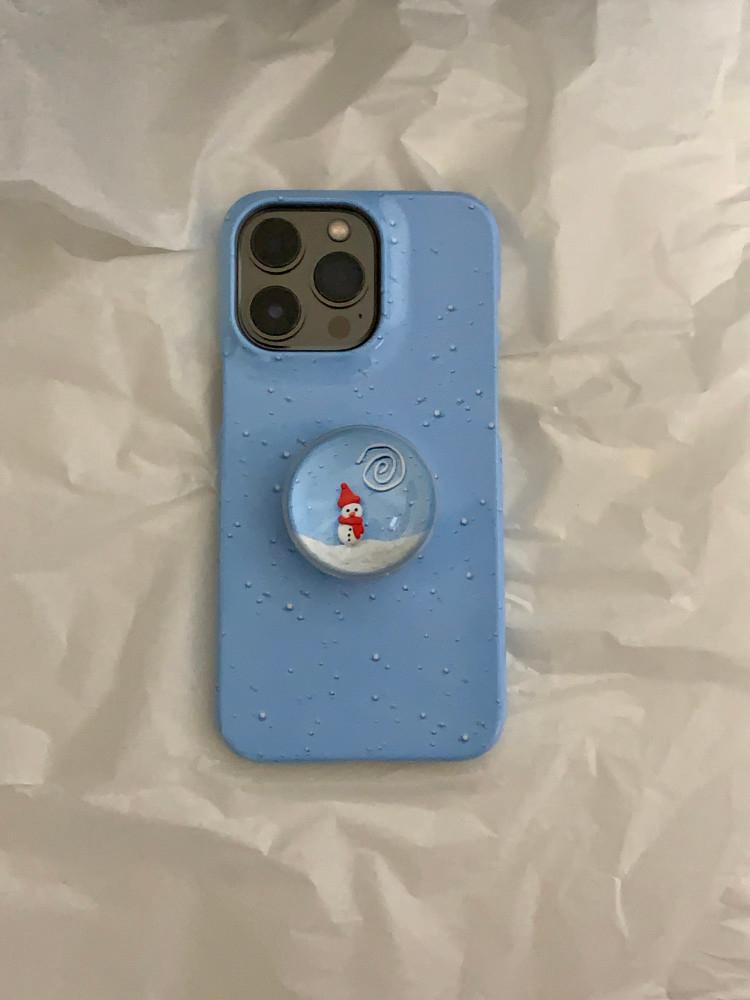 [i43] winter snow hard case + hey snowman tok SET
