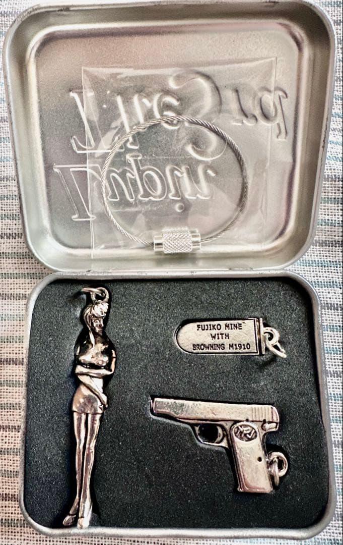 ルパン三世 峰不二子　昭和レトロ　メタルキーホルダー