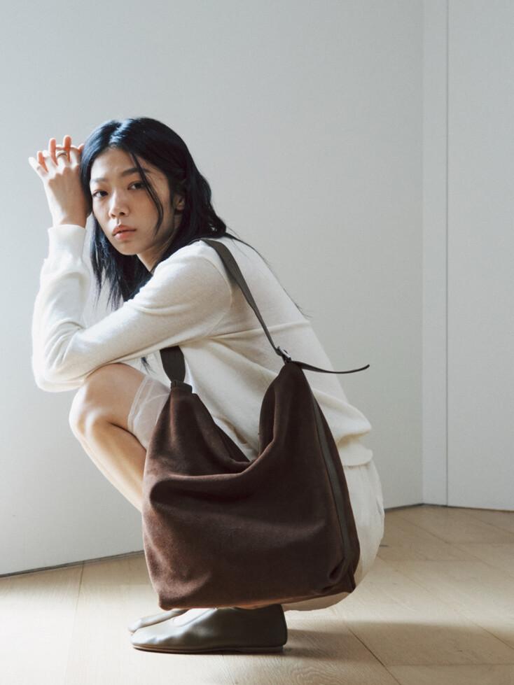 [단독] Pouring bag(Suede brown)