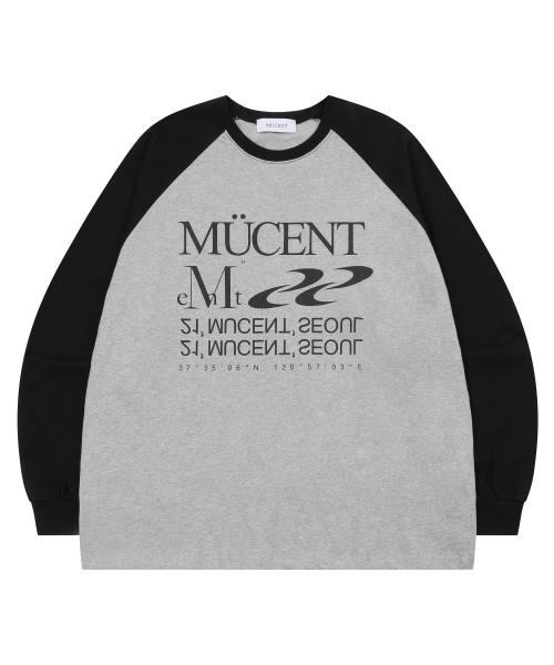 에센셜 로고 나그랑 롱슬리브 배색 롱슬리브 긴팔 티 (2컬러)