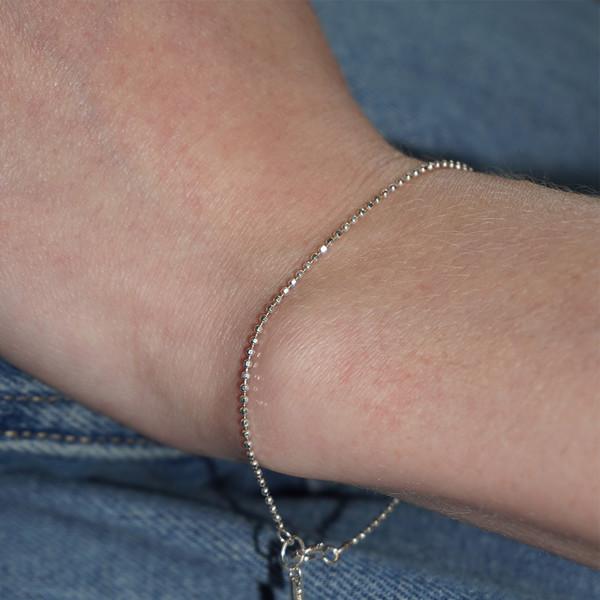 DOT CHAIN BRACELET SILVER