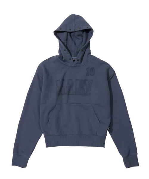 Mary Acid Peel Hoodie Washed Blue