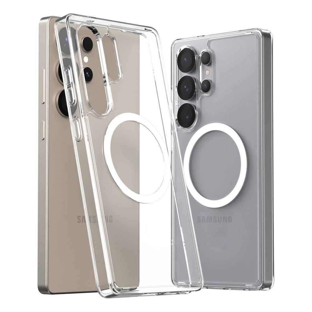 [강화유리 증정] 갤럭시 맥세이프 케이스 범퍼 듀플M 클리어, 갤럭시S25 울트라