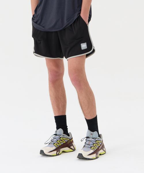 메쉬 링거 쇼츠 블랙