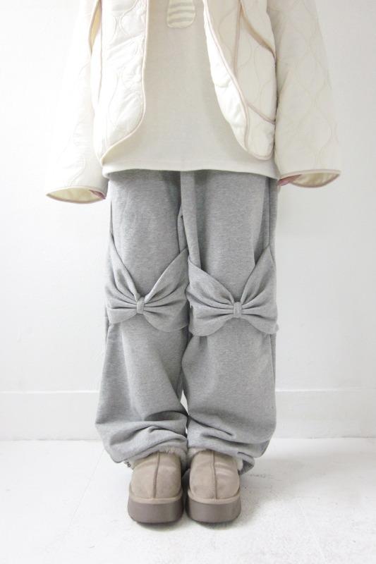 knee ribbon sweatpants (3color)